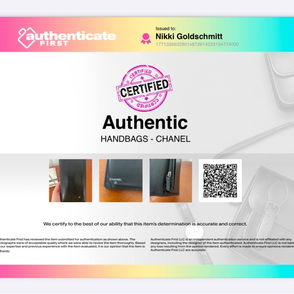 Chanel Black Leather Womens Camilla Wallet - Picture 12 of 12